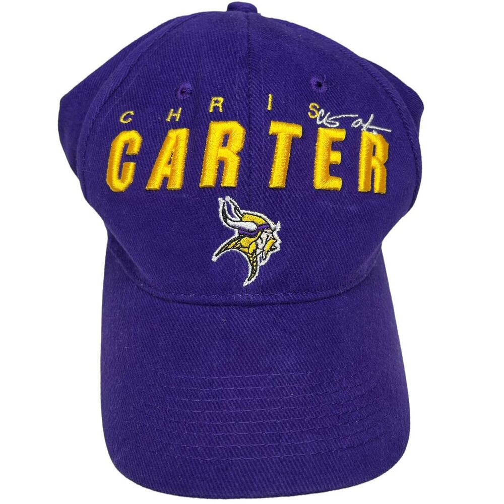Vintage Y2K Players INC Chris Carter 80 Minnesota Vikings Hat